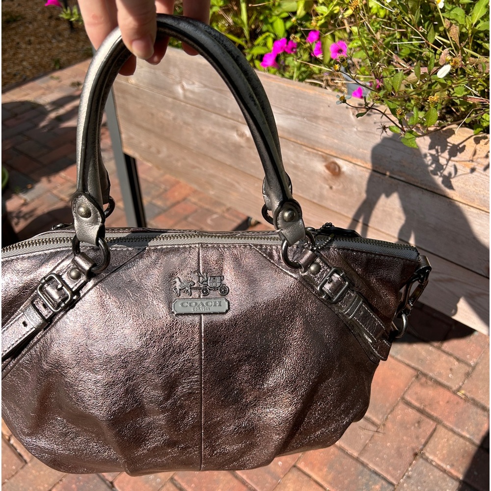 Coach Madison Metallic Satchel - Picture 14 of 15